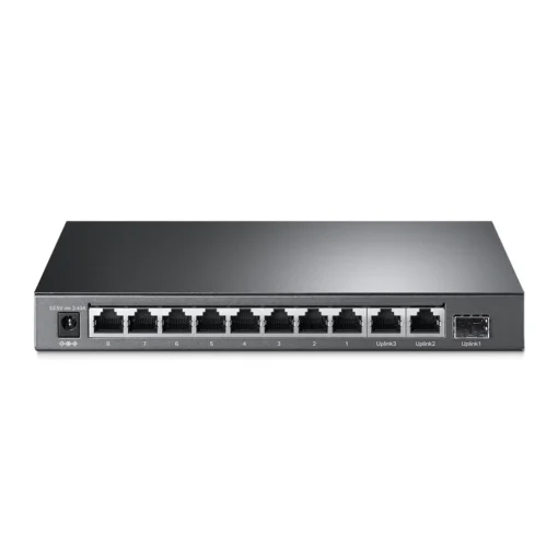 10-портов Easy Smart гигабитен комутатор TP-Link TL-SG1210MPE с 8-PoE+ порта и gigabit combo SFP/RJ45