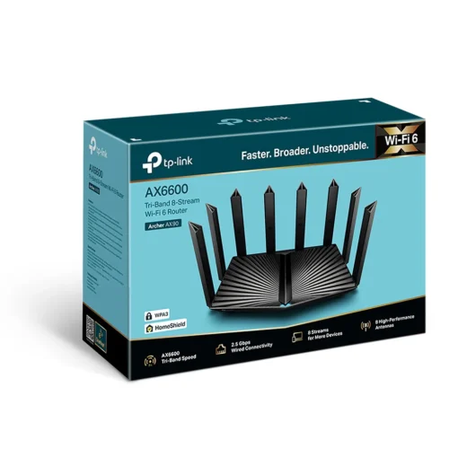 3-лентов Wi-Fi 6 рутер TP-Link Archer AX90 AX6600