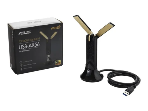 Безжичен адаптер ASUS USB-AX56U Dual Band AX1800 WiFi 6 802.11ax