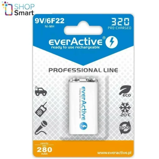 Акумулаторна Батерия R22 9V NiMH 280mAh/320 precharged   1бр. в опаковка