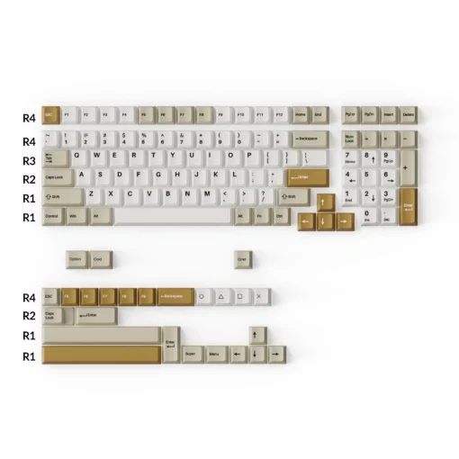 Капачки за механична клавиатура Keychron Cherry Profile Double – Shot PBT Full Set 219 Keycaps –