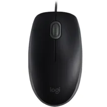 Мишка за компютър с кабел оптична LOGITECH B110