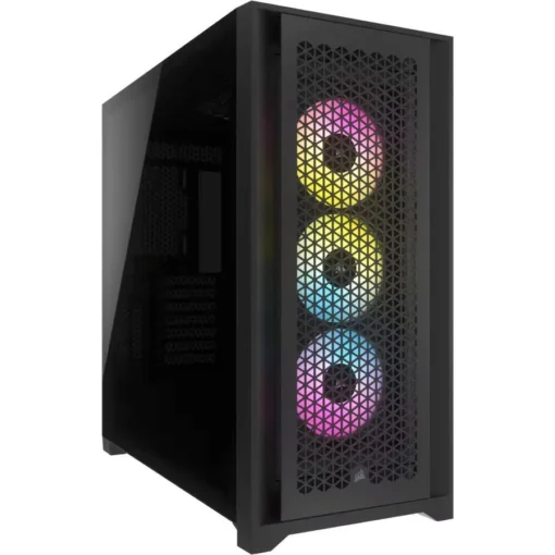 Кутия за компютър Corsair iCUE 5000D RGB Airflow Mid Tower Tempered Glass