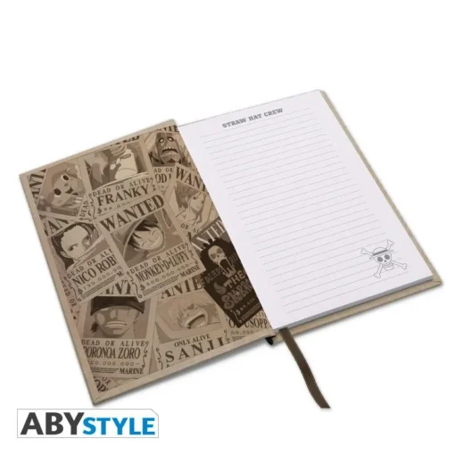 Тефтер ABYSTYLE ONE PIECE Notebook Wanted Luffy