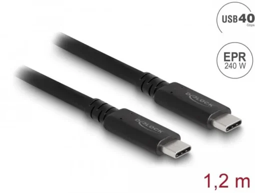 Коаксиален кабел Delock USB4 40 Gbps