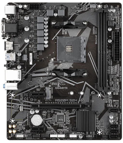 Дънна платка GIGABYTE A520M-S2H Socket AM4