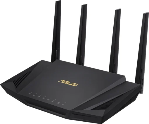 Безжичен рутер ASUS RT-AX58U V2 AX3000 Dual Band WiFi 6 (802.11ax) MU-MIMO IPv6 OFDMA AiMesh AiProtection Pro 2402