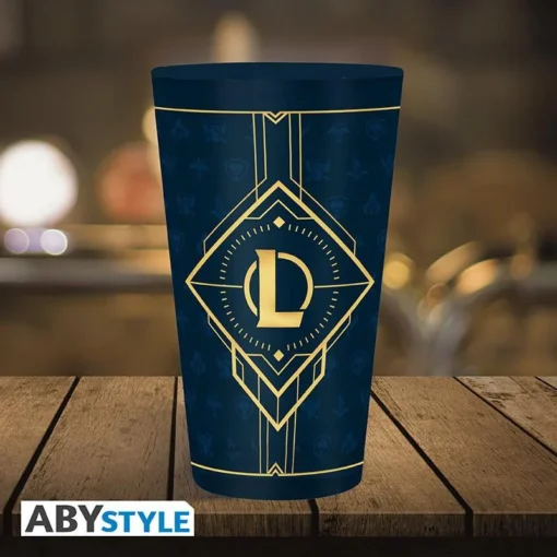 Чаша ABYSTYLE LEAGUE OF LEGENDS Large Glass Hextech logo