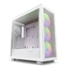 Кутия за компютър NZXT H7 Flow RGB Matte White Mid-Tower