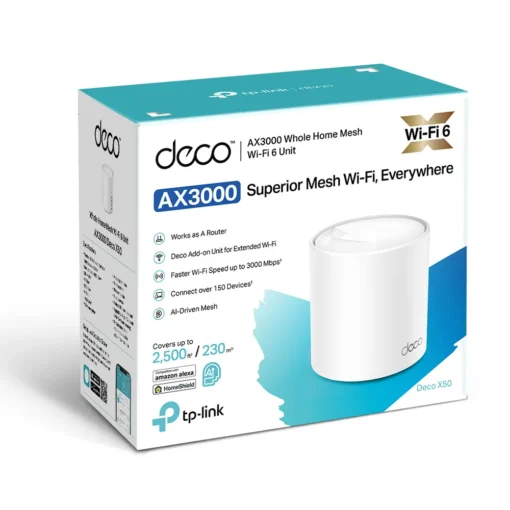 Безжична Wi-fi 6 Mesh система TP-Link Deco X50