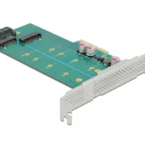 Карта PCI Express x4 Delock към 1x M.2 Key B + 1x  M.2 NVMe M.2 Key M Low Profile