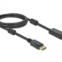 Кабел Delock DisplayPort мъжко - HDMI мъжко 2 м. 4K 60Hz Черен