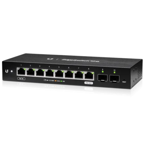 10-портов Gigabit управляем L2 комутатор Ubiquiti EdgeSwitch ES-10X с 2 SFP