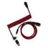 Кабел за клавиатура Keychron Premium Angled Red Coiled Aviator Custom USB Cable USB-C -