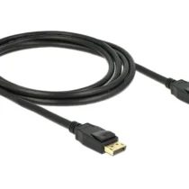 Кабел Delock DisplayPort мъжко - DisplayPort мъжко 2.0м 4K Черен