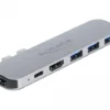 Докинг станция Delock За MacBook HDMI 4K USB-A USB-C PD Сива