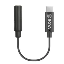 Адаптер BOYA 3.5mm TRS женски към USB-C мъжки 6cm BY-K4