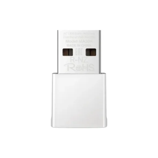 Безжичен USB 2-лентов адаптер Mercusys MA30N AC1300 Nano