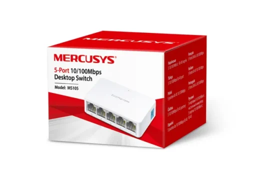 5-портов настолен комутатор Mercusys MS105 10/100 Mbps