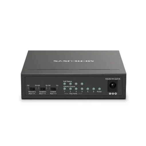 6-портов настолен комутатор Mercusys MS106LP 10/100 Mbps със 4 PoE+