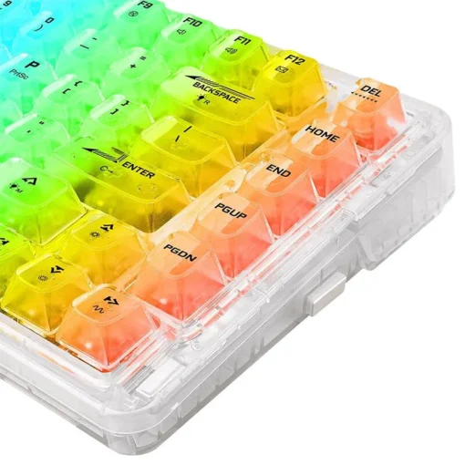 RGB гейминг клавиатура Redragon Elf PRO K649CT-RGB-PRO Transparent