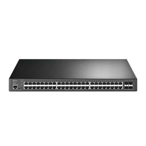 Комутатор TP-Link TL-SG3452XP JetStream управляем с 48-Gigabit PoE+ порта и 4SFP+