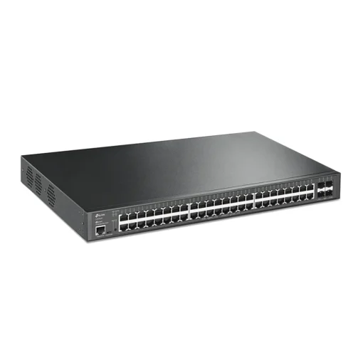 Комутатор TP-Link TL-SG3452XP JetStream управляем с 48-Gigabit PoE+ порта и 4SFP+