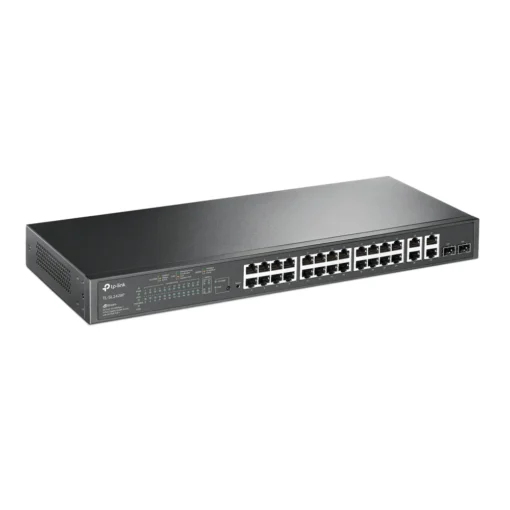 24-портов 10/100 Mbps PoE+ TP-Link JetStream TL-SL2428P комутотор с 4-Gigabit порта и 2 SFP