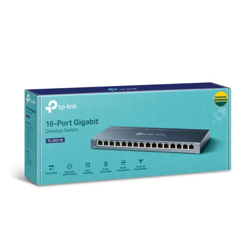 16-портов гигабитен комутатор TP-LINK TL-SG116