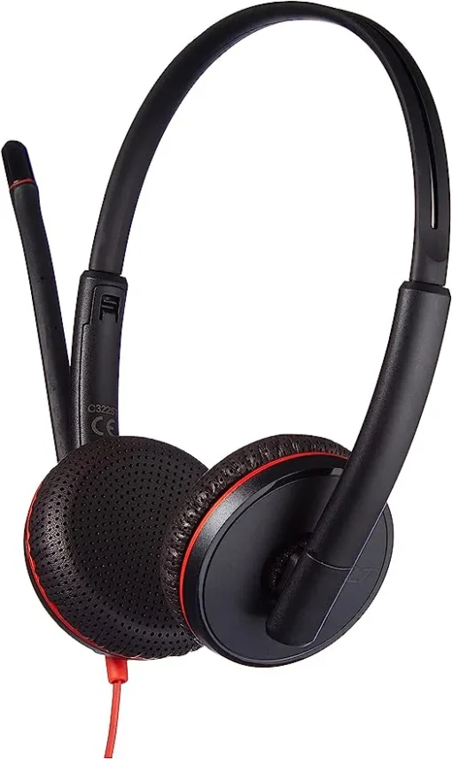 Слушалки с микрофон Plantronics Blackwire C3225 Headset USB-A