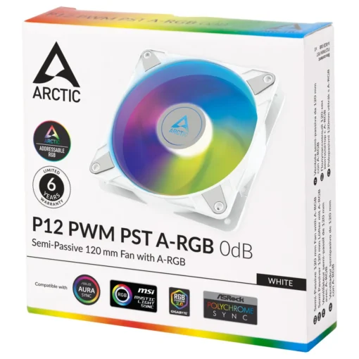 Arctic вентилатор Fan 120mm P12 PWM PST A-RGB 0dB