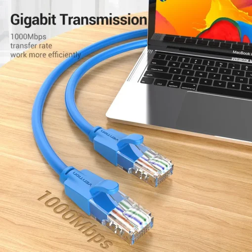 Vention Кабел LAN UTP Cat.6 Patch Cable – 3M Blue – IBELI