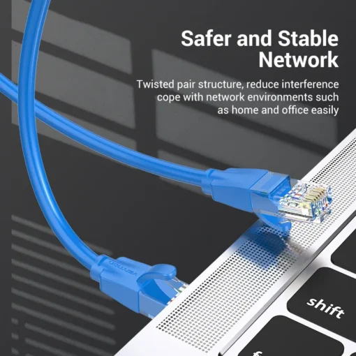 Vention Кабел LAN UTP Cat.6 Patch Cable – 1.5M Blue – IBELG