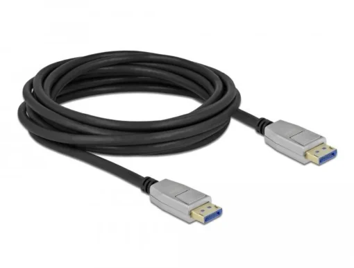 Кабел Delock DisplayPort 2.0 мъжко - DisplayPort мъжко 5.0м 10K Черен