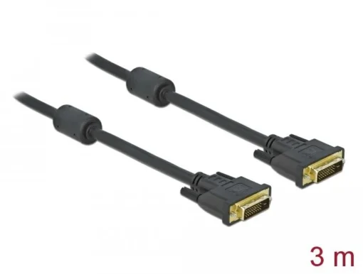 Удължителен кабел Delock DVI 24+1 мъжко > DVI 24+1 женско 3 m