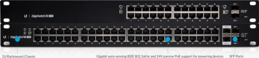 Гигабитов SFP/SFP+ комутатор Ubiquiti EdgeSwitch ES-48-750W с 48