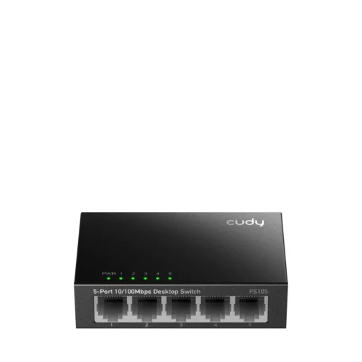 Суич Cudy FS105 5-портов 10/100 Mbps RJ 45 Метален корпус Черен