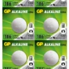 Бутонна алкална батерия GP186 AG12 LR-43/ 10 бр./pack цена за 1 бр./ 1.55V