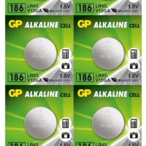 Бутонна алкална батерия GP186 AG12 LR-43/ 10 бр./pack цена за 1 бр./ 1.55V