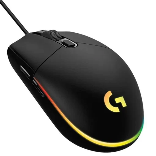 Геймърска мишка Logitech G203 Оптична (8000 dpi) USB RGB Черна