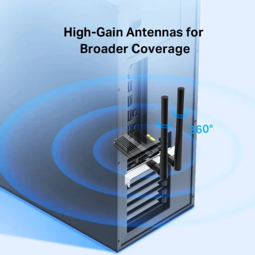 2-лентов Bluetooth 5.0 Wi-Fi6 PCIe адаптер TP-Link Archer TX50E