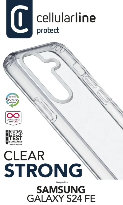 Прозрачен твърд калъф Clear Strong за Samsung Galaxy S24 FE