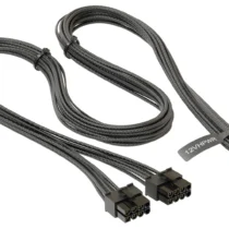 Seasonic модулен кабел Modding Cable 600W Black 90 degree - PCIe 5.0 12VHPWR -