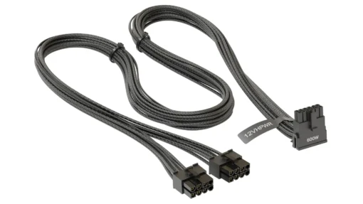 Seasonic модулен кабел Modding Cable 600W Black 90 degree - PCIe 5.0 12VHPWR -