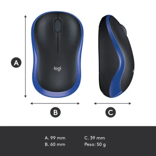 МИШКА LOGITECH M185 – Wireless – Blue – P№ 910-002236