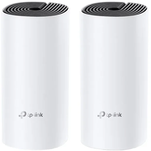 Рутер TP-Link Deco M4 (2-pack) AC1200 Whole-Home Mesh Wi-Fi SystemQualcomm CPU867Mbps at 5GHz+300Mbps at 2.4GHz2 Gigabit