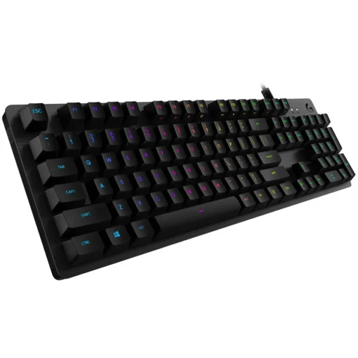 Геймърска клавиатура LOGITECH G512 Corded LIGHTSYNC Mechanical Gaming Keyboard - CARBON - US INTL - USB -