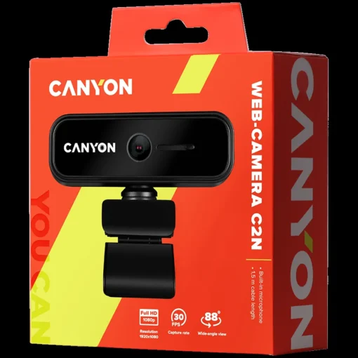 Уеб камера CANYON webcam C2N Full HD 1080p Black