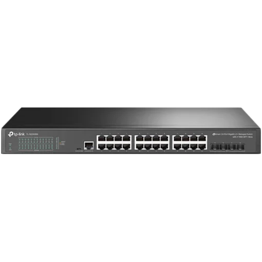 Kомутатор JetStream 24-Port Gigabit L2+ Managed Switch with 4 10G SFP+ slots support SDN Controller abundant L2/L2+ feat