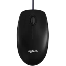 Мишка за компютър LOGITECH B100 Corded Mouse - BLACK - USB - B2B